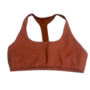 Lole Sports Bra Women's Size Large Orange Athleisure Active Workout Activewear